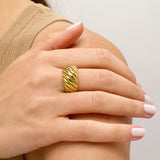 Bold Twist Dome Ring