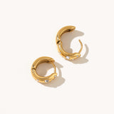 CZ Huggie Hoop Earrings