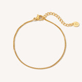 Dainty Box Chain Anklet