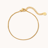 Dainty Box Chain Anklet