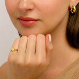 Slim Heart Signet Ring