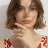 Layered Criss Cross Ring