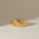 Bold Twist Dome Ring