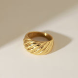 Bold Twist Dome Ring