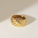 Bold Twist Dome Ring