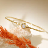 Princess Cut CZ Bangle