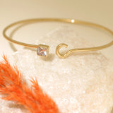 Princess Cut CZ Bangle