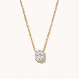 Oval Solitaire Necklace