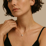 Oval Solitaire Necklace