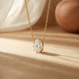 Oval Solitaire Necklace