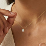Marquise Solitaire Necklace