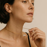 Round & Pear Duo Necklace