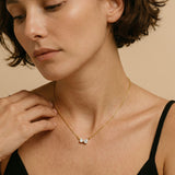 Round & Pear Duo Necklace