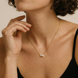 Round & Pear Duo Necklace
