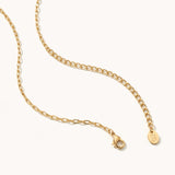Oval & Pear Duo Necklace – Paperclip Chain