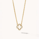 Pavé Clover Pendant Necklace