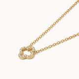 Pavé Clover Pendant Necklace