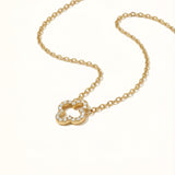 Pavé Clover Pendant Necklace