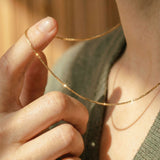 Dainty Box Chain Necklace
