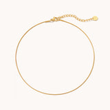 Ultra Dainty Round Snake Chain Necklace