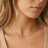 Ultra Dainty Round Snake Chain Necklace