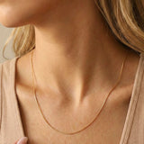 Ultra Dainty Round Snake Chain Necklace