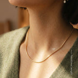 Round Snake Chain Necklace