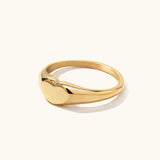 Heart Signet Pinky Ring