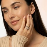 Hammered Heart Statement Ring