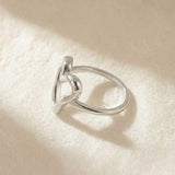 Hammered Heart Statement Ring