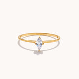 Dainty Marquise Solitaire Ring