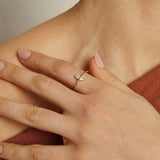 Dainty Heart Duo Ring