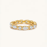 Bezel Set Multi-Cut Eternity Ring