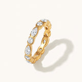 Bezel Set Multi-Cut Eternity Ring