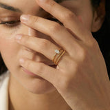 Dainty Marquise Cut Ring Set