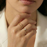Dainty Marquise Cut Ring Set