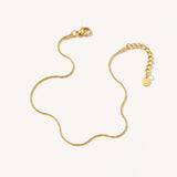 Ultra Dainty Round Snake Chain Anklet