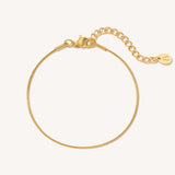 Ultra Dainty Round Snake Chain Anklet
