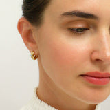 CZ Huggie Hoop Earrings