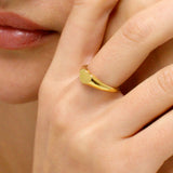 Heart Signet Pinky Ring