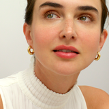 CZ Chunky Hoop Earrings