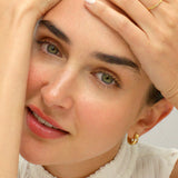 CZ Huggie Hoop Earrings
