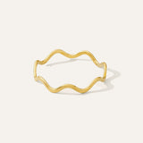 Dainty Wavy Stacking Ring
