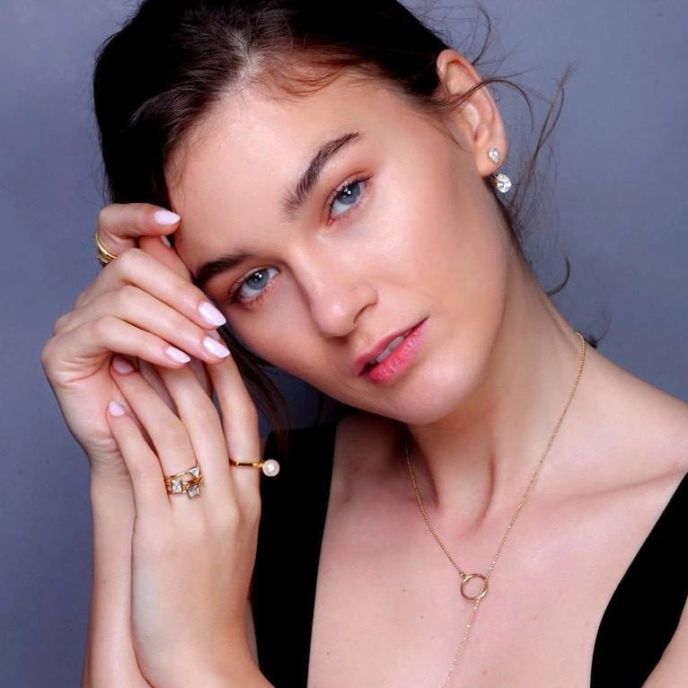 Square Clear Diamond Ring_Model_Benique
