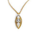 Vintage Crystal Marquise Necklace