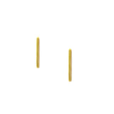 Minimalist Rectangle Stud Earrings (Gold) | Benique
