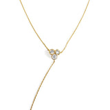 Crystal Y-Shaped Long Necklace_Benique