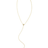 Crystal Y-Shaped Long Necklace_Benique