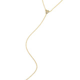 Crystal Y-Shaped Long Necklace_Benique