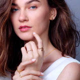 Minimalist Rectangle Stud Earrings (Gold) | Benique